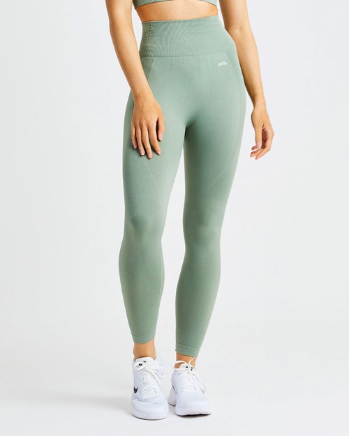 AYBL Balance V2 Seamless Leggings Olivovo Zelená Zelene | 04TIVNHXS