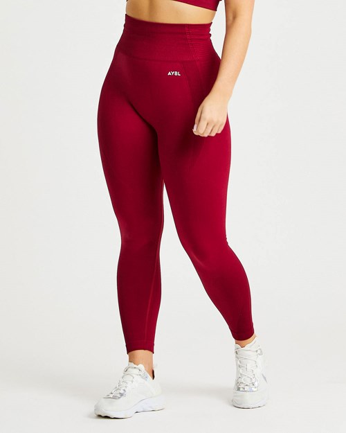 AYBL Balance V2 Seamless Leggings Červené | 03JZWVKUF