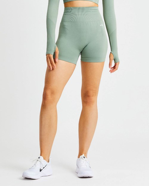 AYBL Balance V2 Seamless Shorts Olivovo Zelená Zelene | 65AKHJDFL