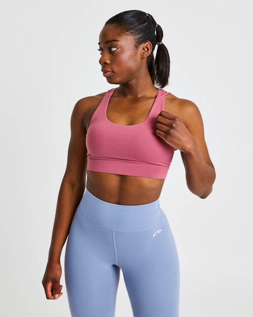 AYBL Core Sports Bra Červené | 05BAZYRPO