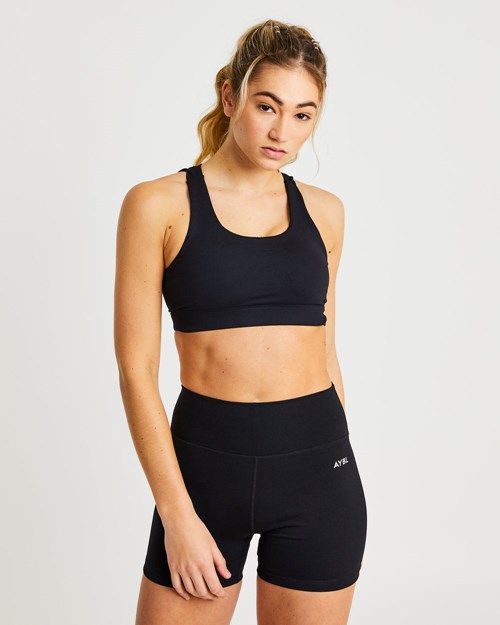 AYBL Core Sports Bra Čierne | 13FNPVSDO