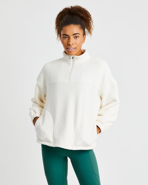 AYBL Effortless Oversized Fleece Krém | 45WXJUNFK