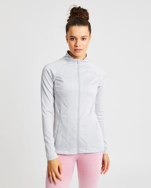 AYBL Effortless Zip Jacket Svetlo Siva | 10EUZOWBM