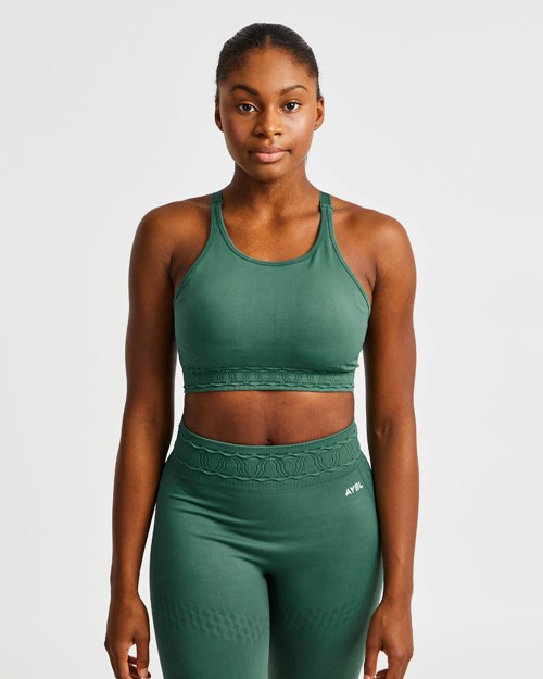 AYBL Elevate Seamless Sports Bra Zelene | 53VPAOJWE