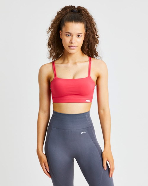 AYBL Essential Bandeau Sports Bra Ruzove | 21IBTCEON