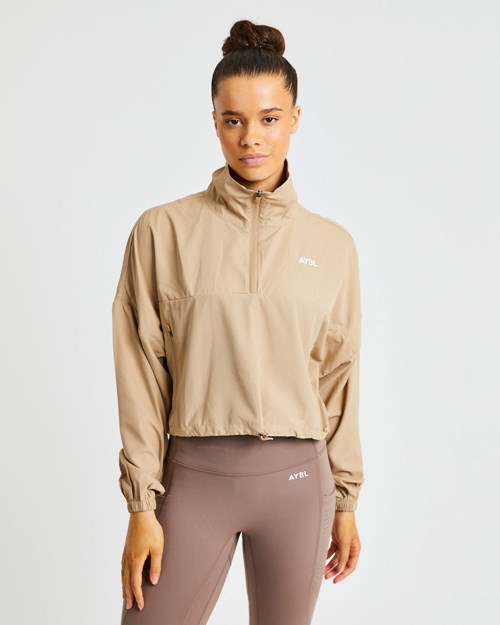 AYBL Everyday 1/2 Zip Pullover Nude | 83DQIFWAC