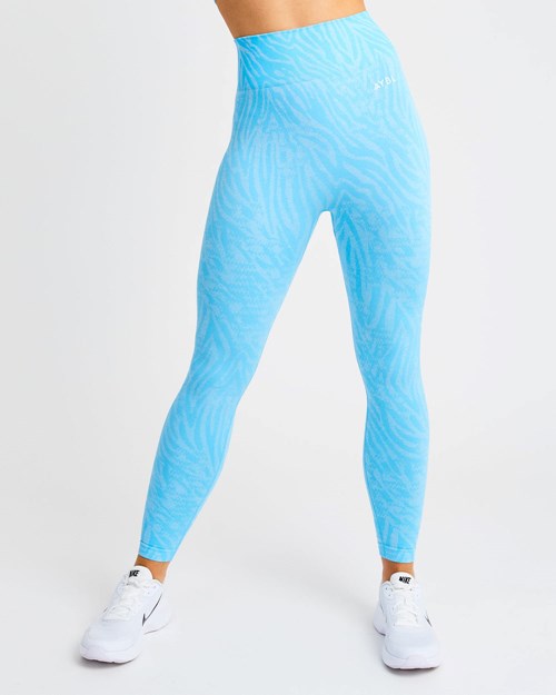 AYBL Evolve Animal Seamless Leggings Modre | 63YTHZUPM