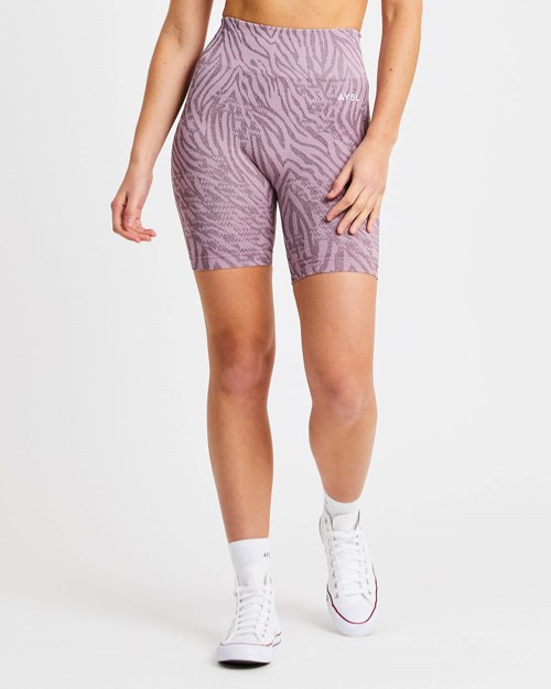 AYBL Evolve Animal Seamless Shorts Mauve Lilac | 27RCINVAB