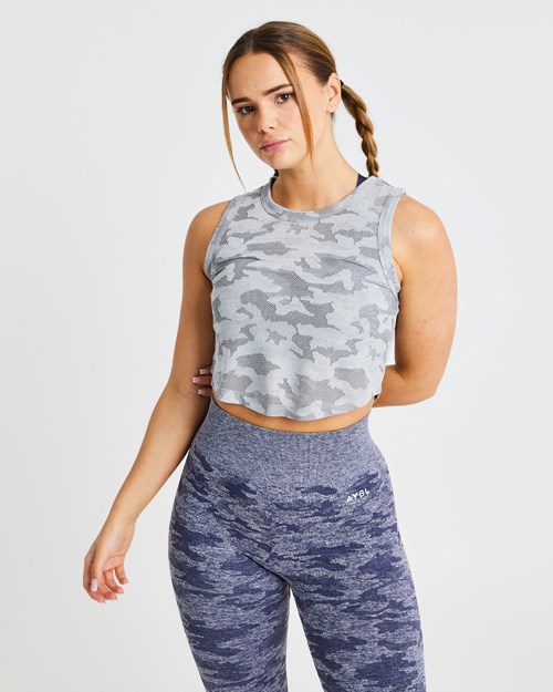 AYBL Evolve Camo Crop Vest Siva | 15EHIRUBM