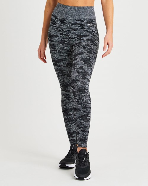 AYBL Evolve Camo Seamless Leggings Čierne | 50CUJLEFY