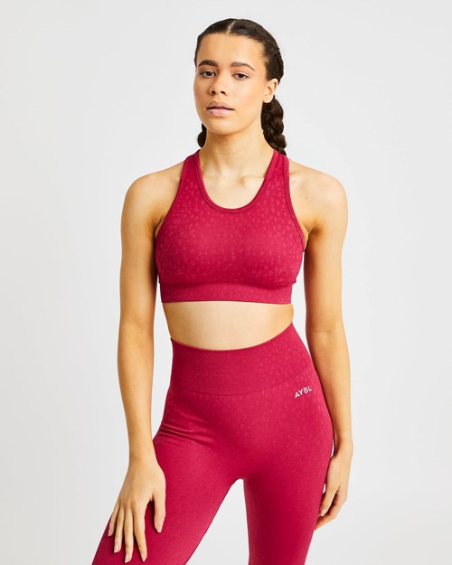 AYBL Evolve Speckle Seamless Sports Bra Raspberry | 48CXPJRQU