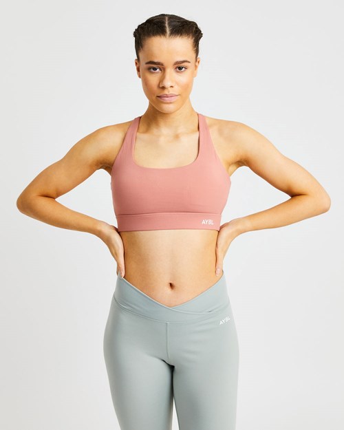 AYBL Flow Sports Bra Ruzove | 03NBYZIOP