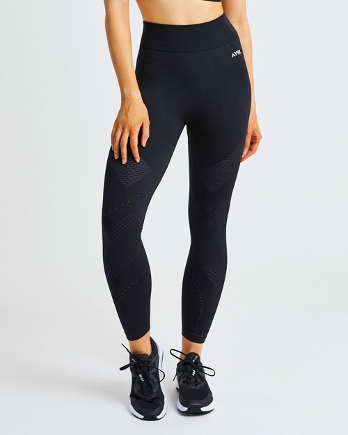 AYBL Ignite Seamless Leggings Čierne | 35HVLMAEU