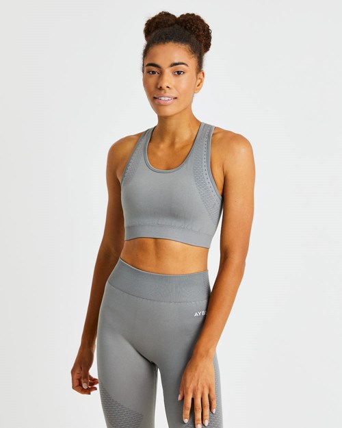 AYBL Ignite Seamless Sports Bra Siva | 14IRASHUB