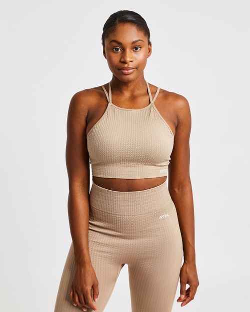 Tricko AYBL Větrovky Lacný - Pulse Ombré Seamless Long Sleeve Crop Top  Damske Black/Grey