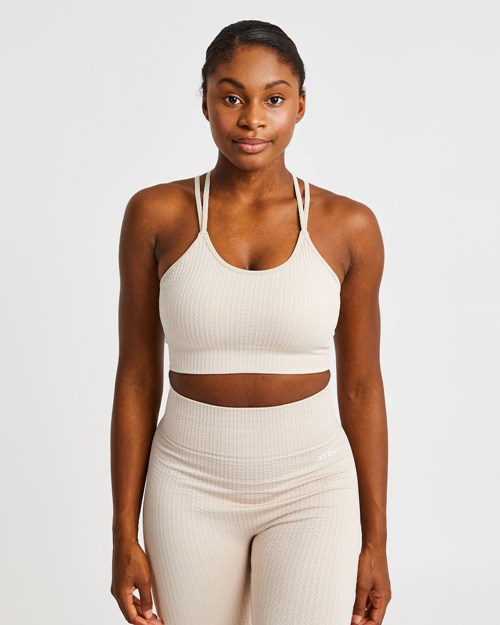 AYBL Luxe Seamless Sports Bra Sand | 12FORTQZC