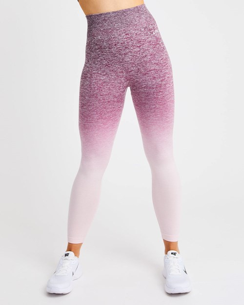 AYBL Pulse Ombré Seamless Leggings Plum | 26DLGCQXS