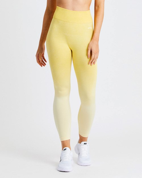 AYBL Pulse Ombré Seamless Leggings Žlté | 04ZYSJTGM