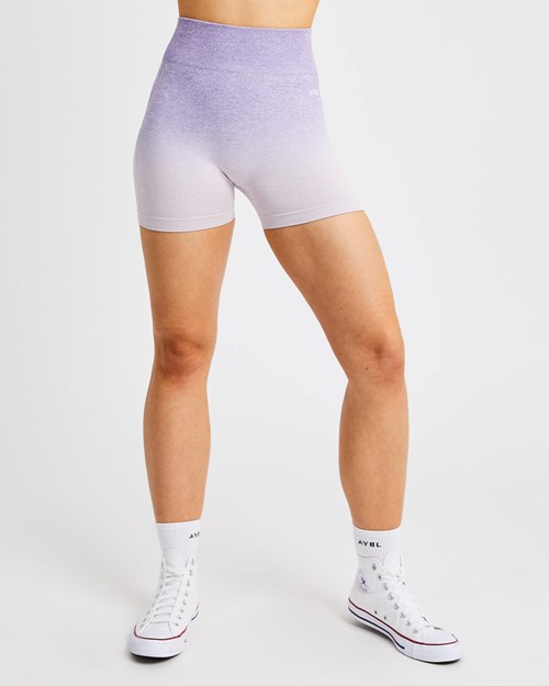 AYBL Pulse Ombré Seamless Shorts Lilac | 64EKXDNLP