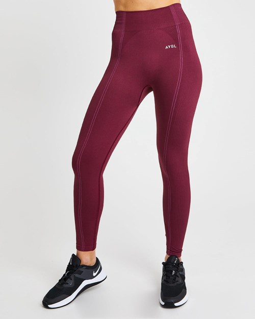 AYBL Reflex Seamless Leggings Plum | 49NAOCUJR