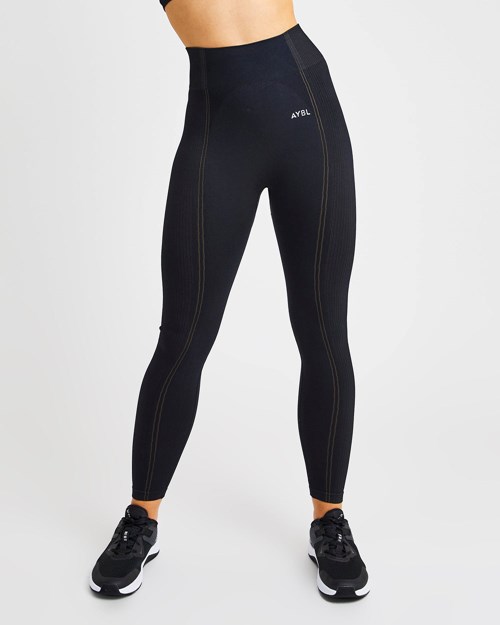 AYBL Reflex Seamless Leggings Čierne | 34SAINZWH