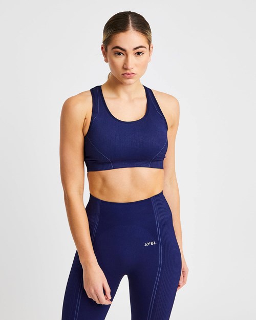 AYBL Reflex Seamless Sports Bra Kráľovská Modrá Modre | 54TSWZJKM