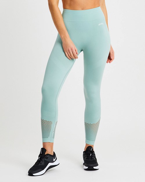 AYBL Reform Seamless Leggings Zelene | 91ERBSKVJ