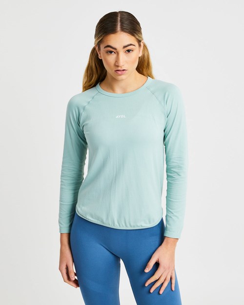 AYBL Reform Seamless Long Sleeve T Shirt Zelene | 30EKFCOTP