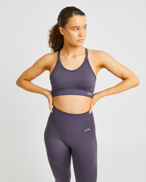 AYBL Reform Seamless Sports Bra Charcoal | 96GPMJZUH