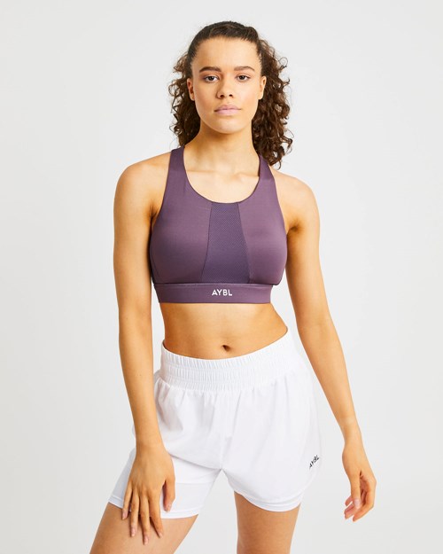 AYBL Sportive High Neck Sports Bra Nachový | 50VAITGSX