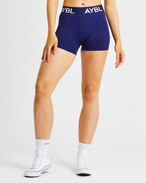 AYBL Staple Seamless Low Rise Shorts Námornícka Modrá | 94OJTCHNL