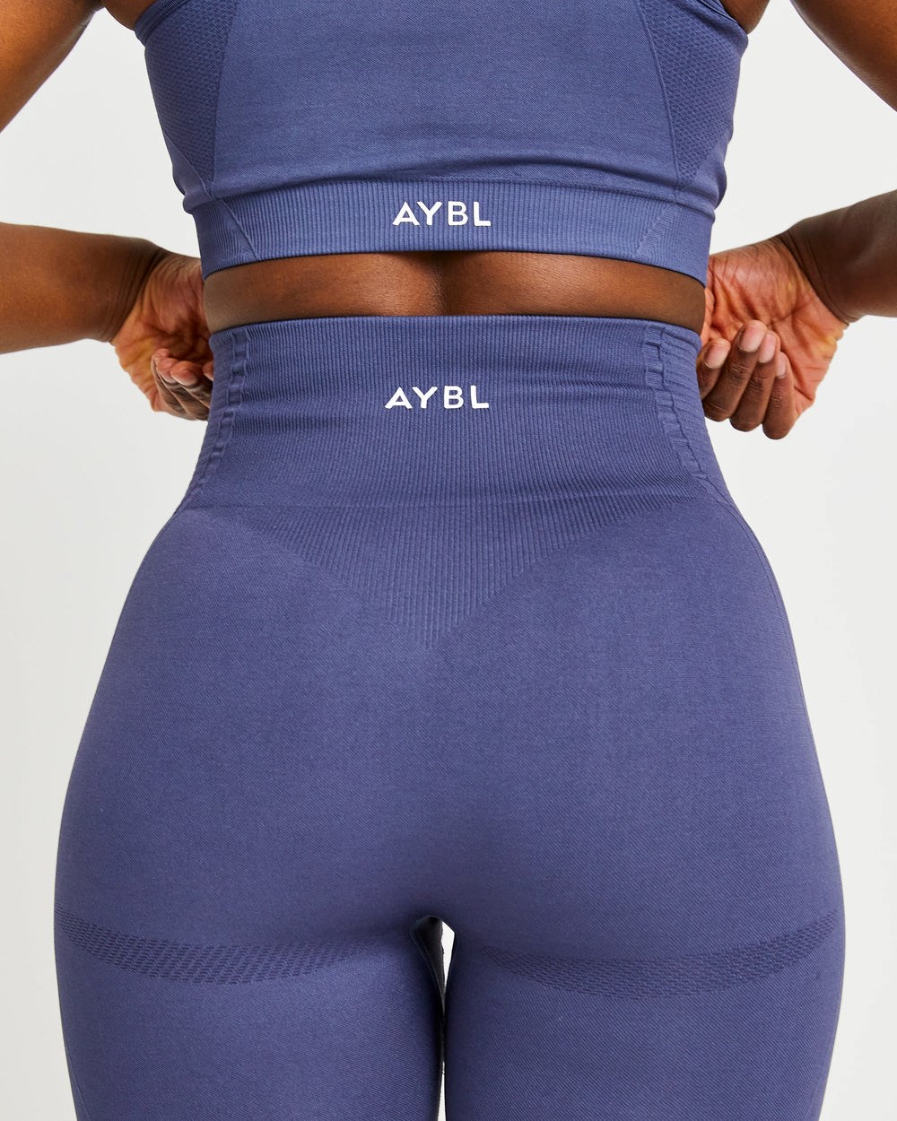 AYBL Balance V2 Seamless Leggings Námornícka Modrá Modre | 74ESGABLH