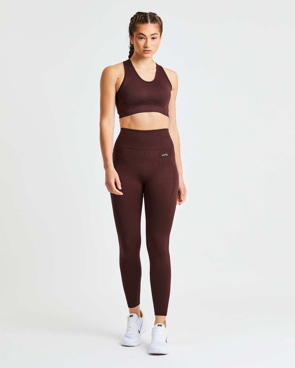 AYBL Balance V2 Seamless Leggings Čokoláda Hnede | 71JGTQDSU