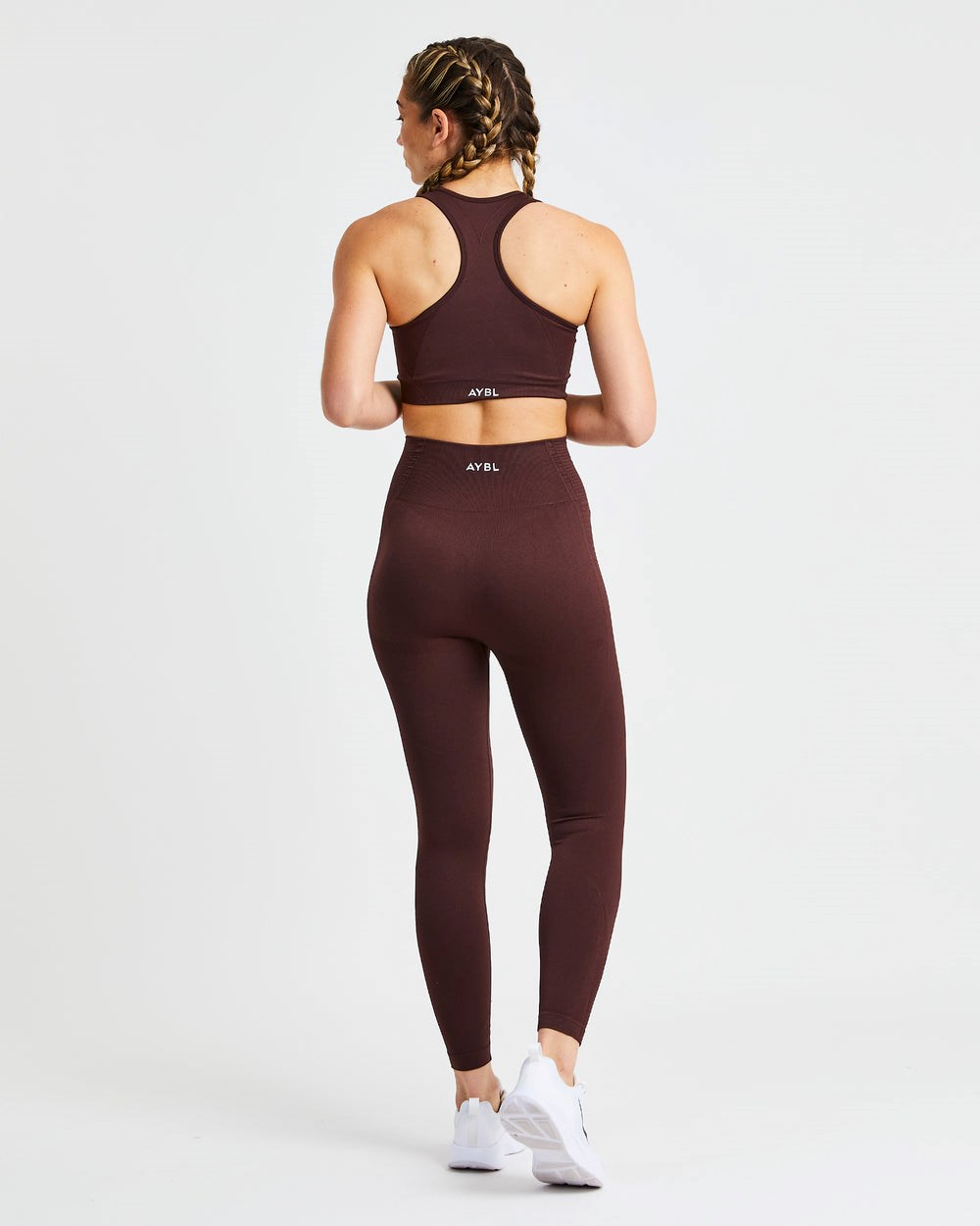 AYBL Balance V2 Seamless Leggings Čokoláda Hnede | 71JGTQDSU