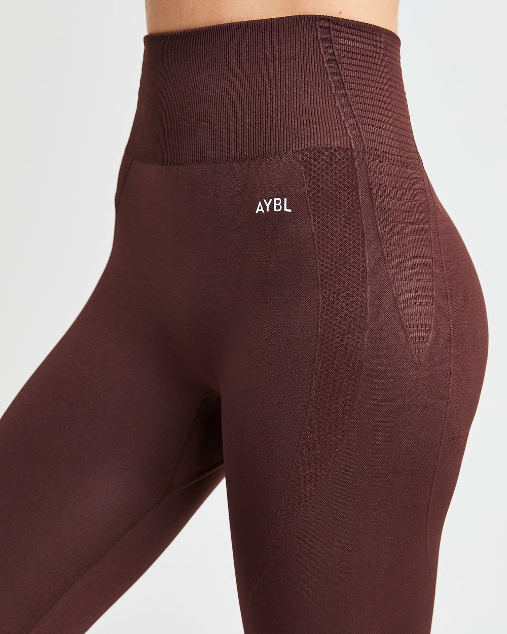 AYBL Balance V2 Seamless Leggings Čokoláda Hnede | 71JGTQDSU