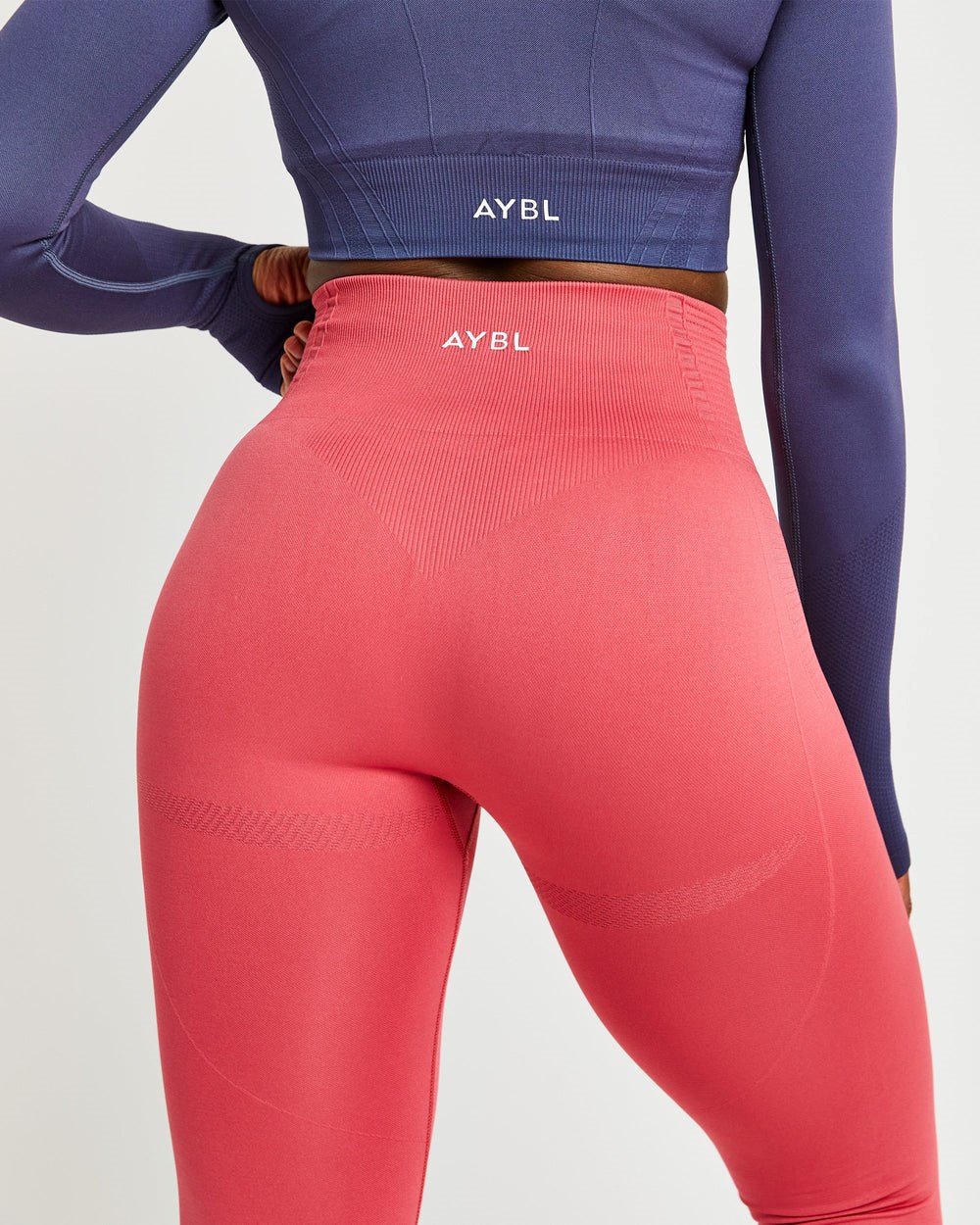 AYBL Balance V2 Seamless Long Sleeve Crop Top Námornícka Modrá Modre | 05HLARGXC