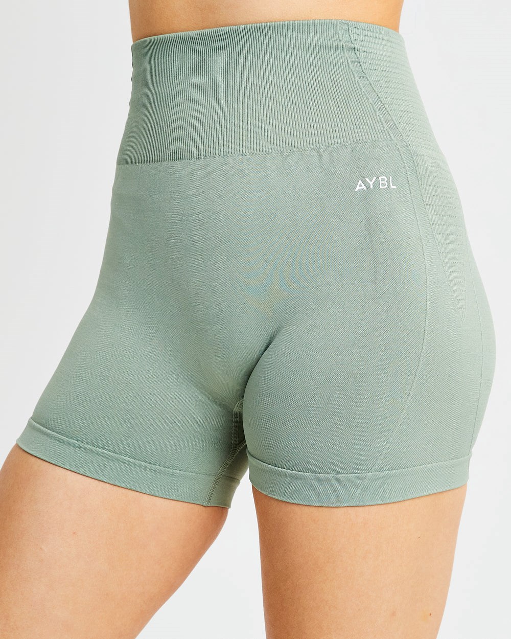 AYBL Balance V2 Seamless Shorts Olivovo Zelená Zelene | 65AKHJDFL