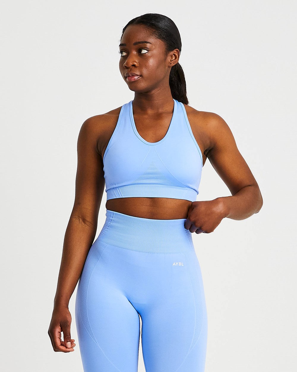 AYBL Balance V2 Seamless Sports Bra Modre | 19UERTNCD