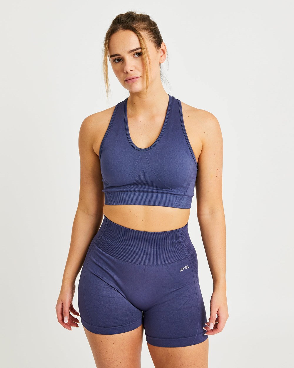 AYBL Balance V2 Seamless Sports Bra Námornícka Modrá Modre | 89XKRDUEQ