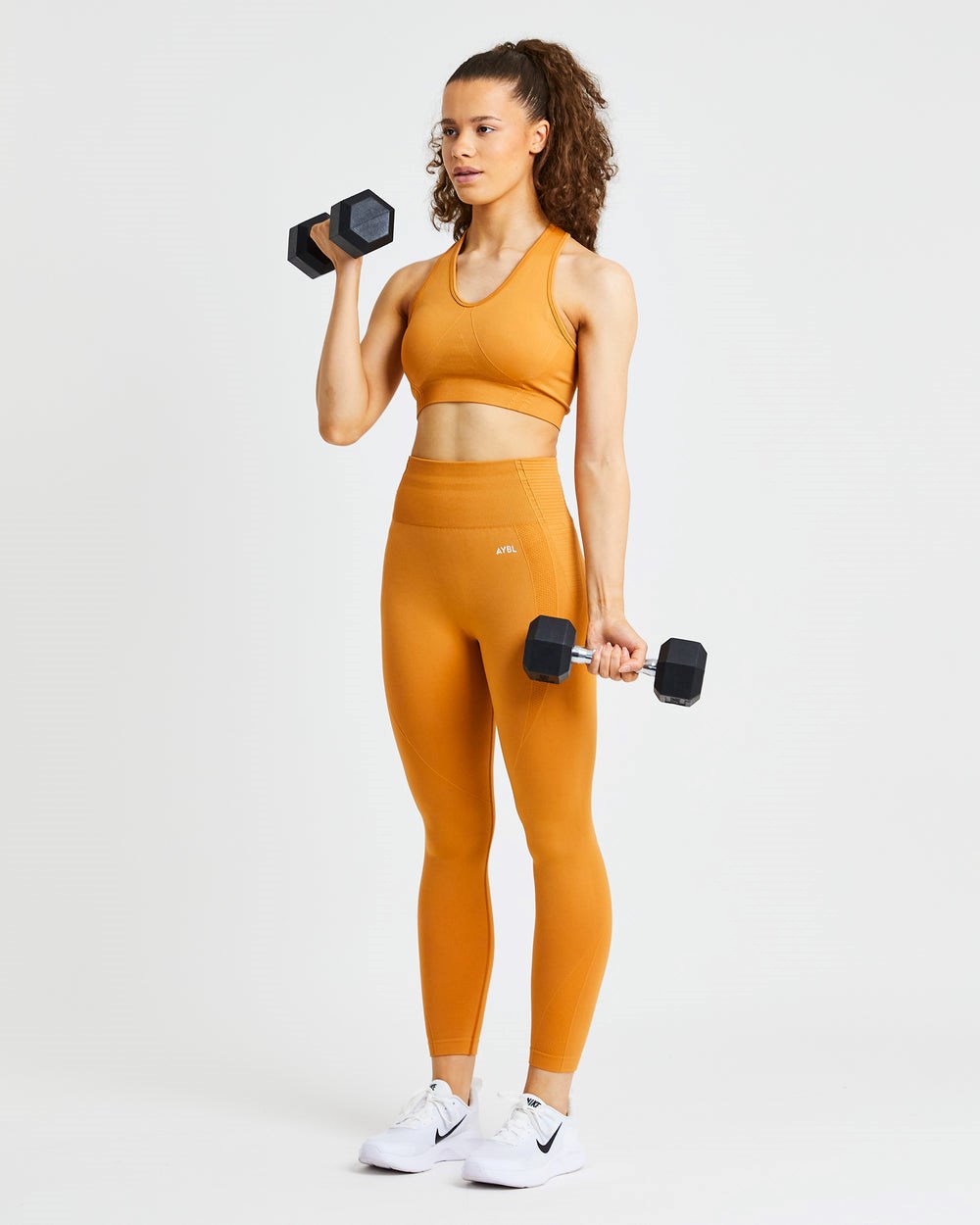 AYBL Balance V2 Seamless Sports Bra Oranžové | 14MAKTVDU