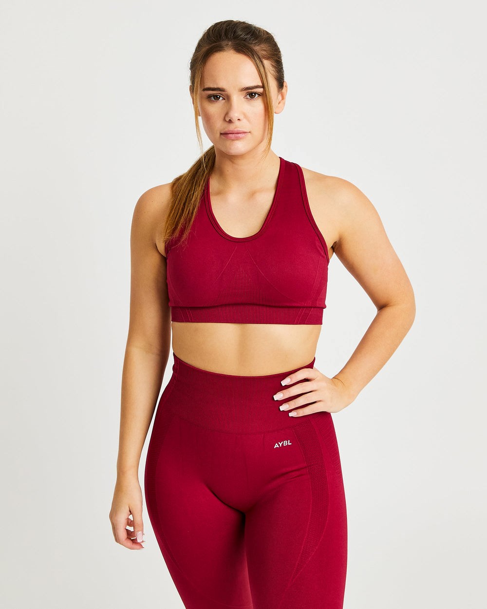 AYBL Balance V2 Seamless Sports Bra Červené | 93QNWATIX