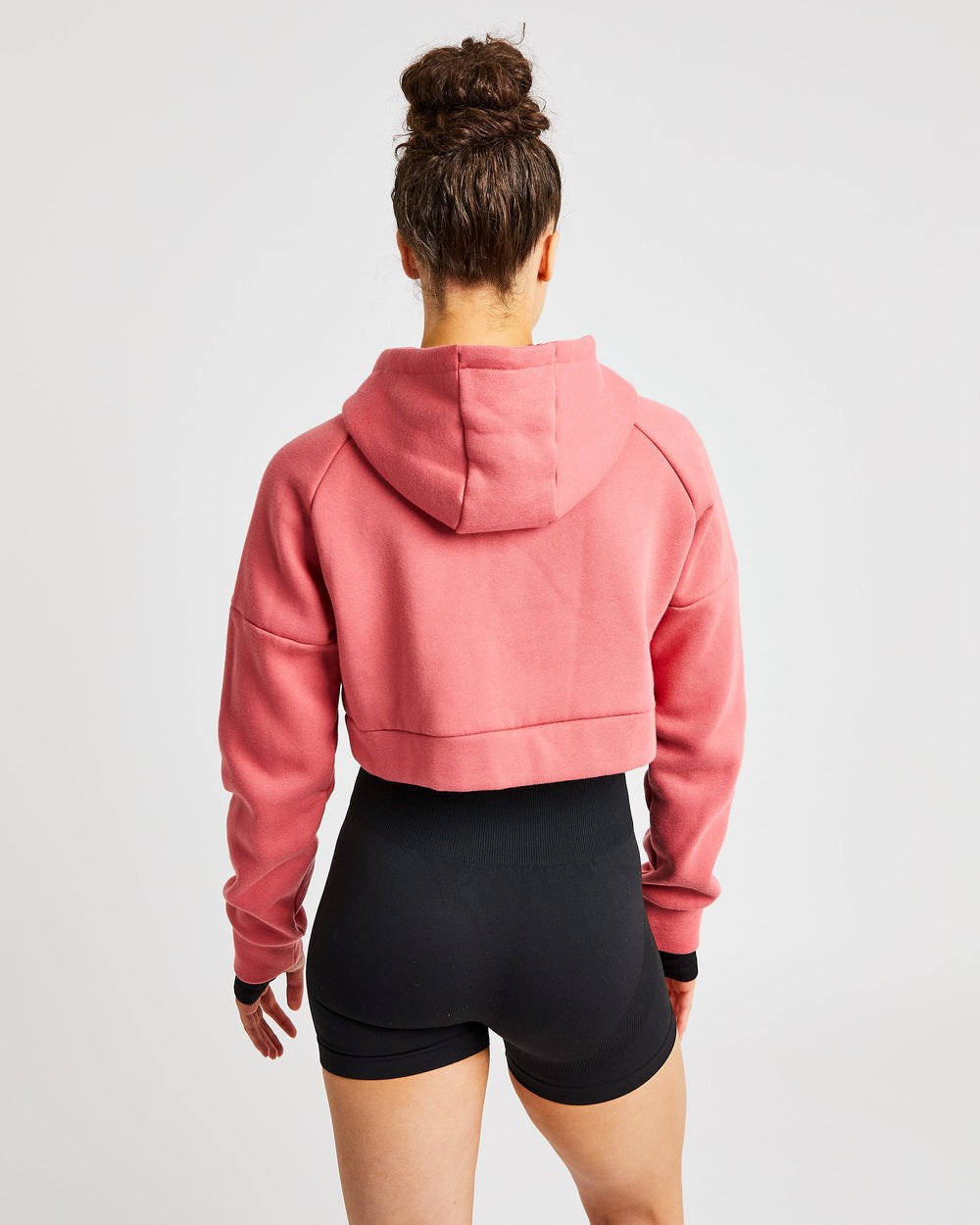 AYBL Beyond Crop Zip Hoodie Červené | 64VYPCALU