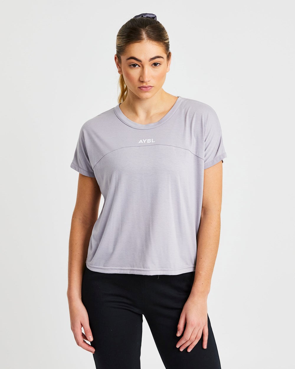 AYBL Boxy T Shirt Soft Lilac | 43MIJTRNF