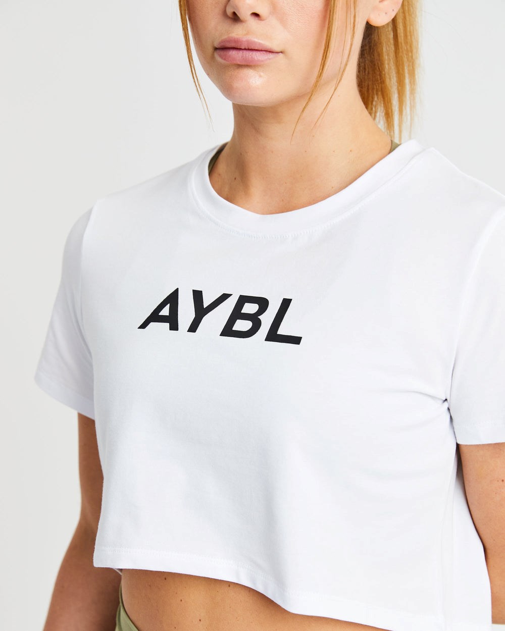 AYBL Crop T Shirt Biele | 31YGUDPHC