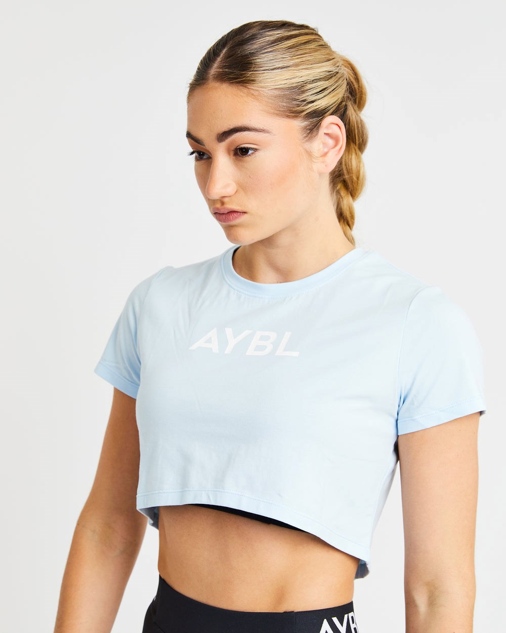 AYBL Crop T Shirt Modre | 59HBYNERI