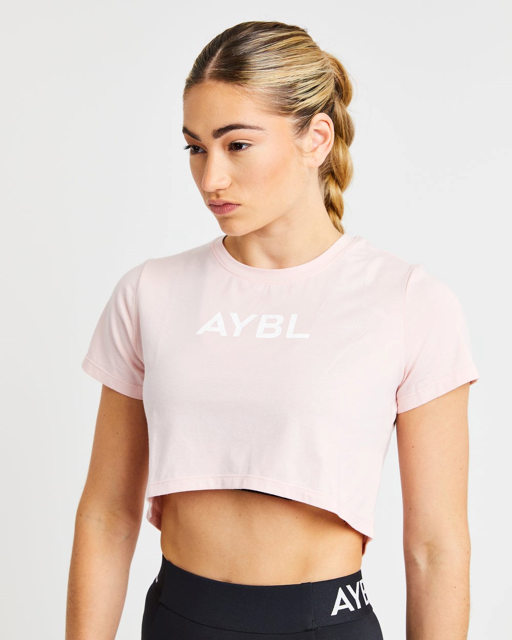 AYBL Crop T Shirt Ruzove | 16RGYOSVP