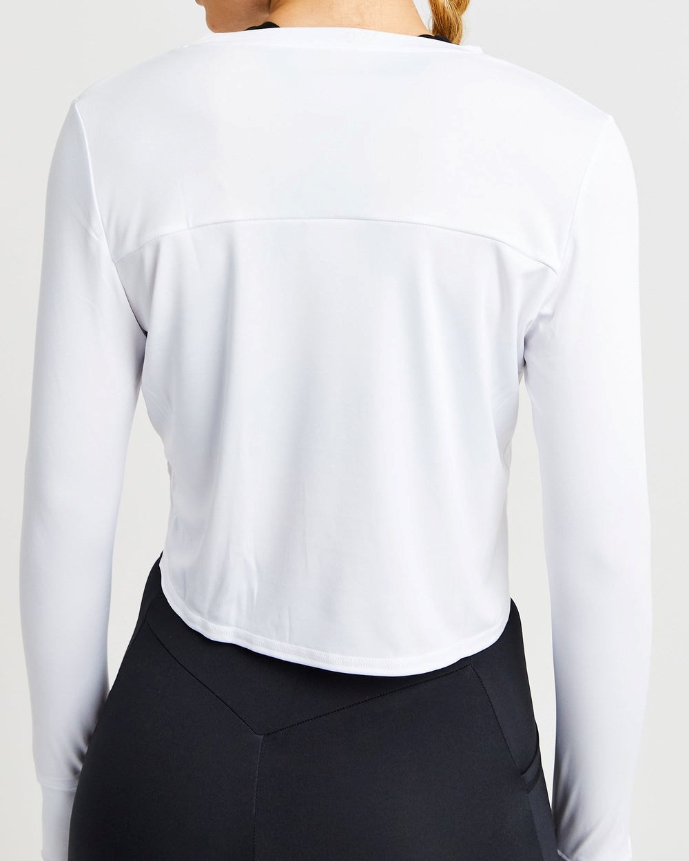 AYBL Define Long Sleeve Crop T Biele | 16XWIQEFJ