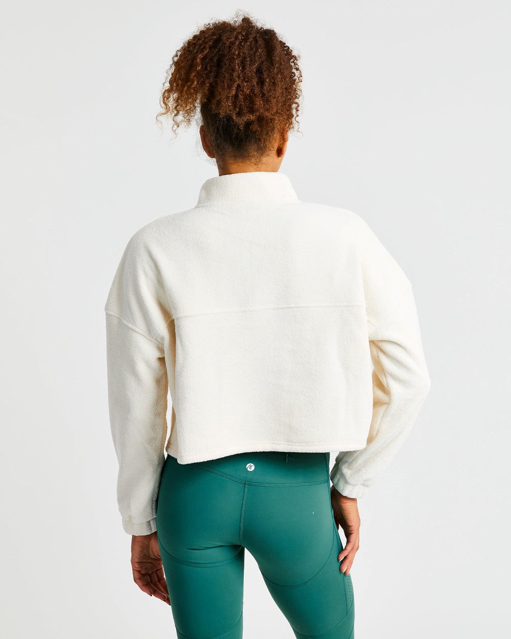 AYBL Effortless Oversized Cropped Fleece Krém | 31AKIOJXP