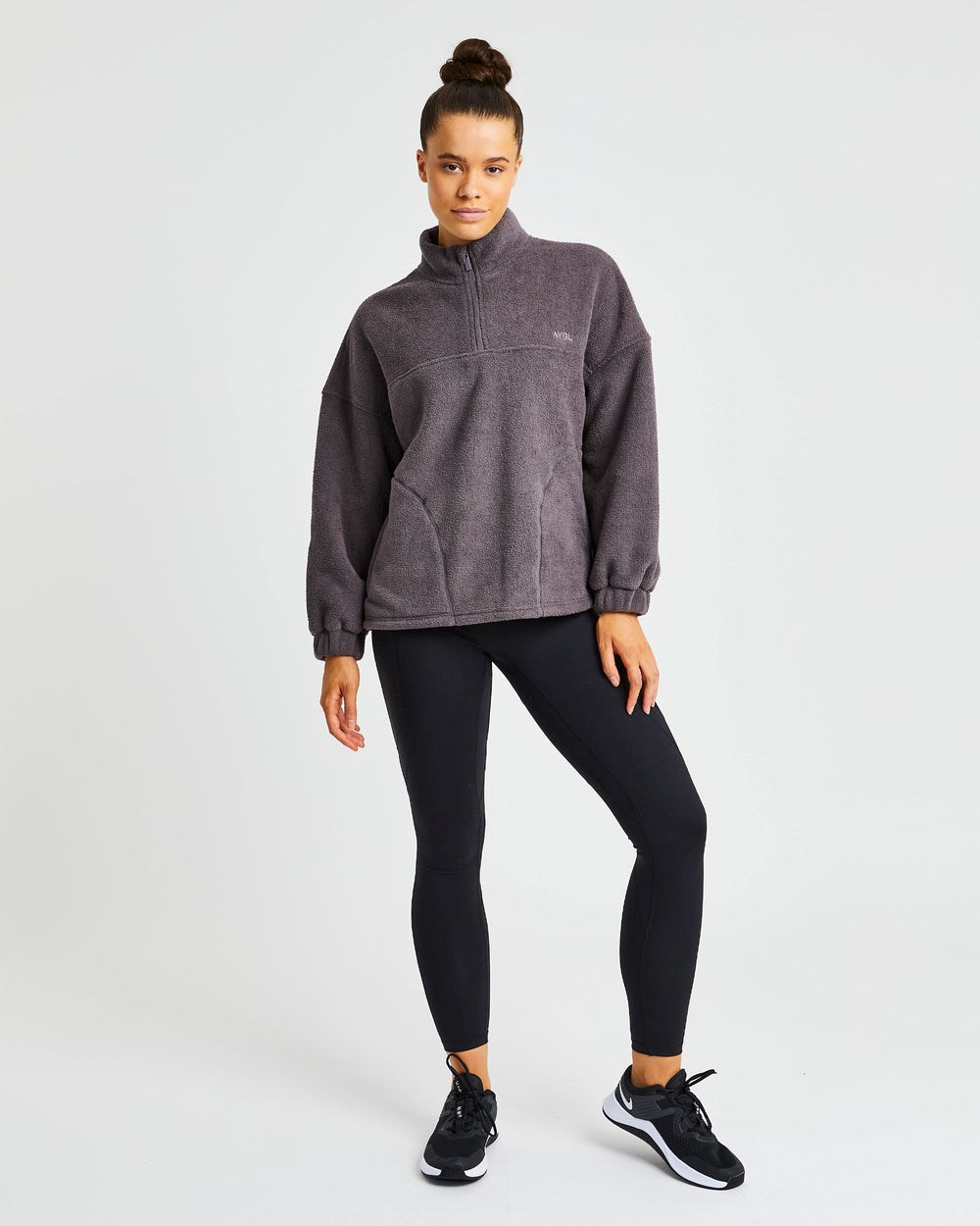 AYBL Effortless Oversized Fleece Charcoal | 16LAEBJTW