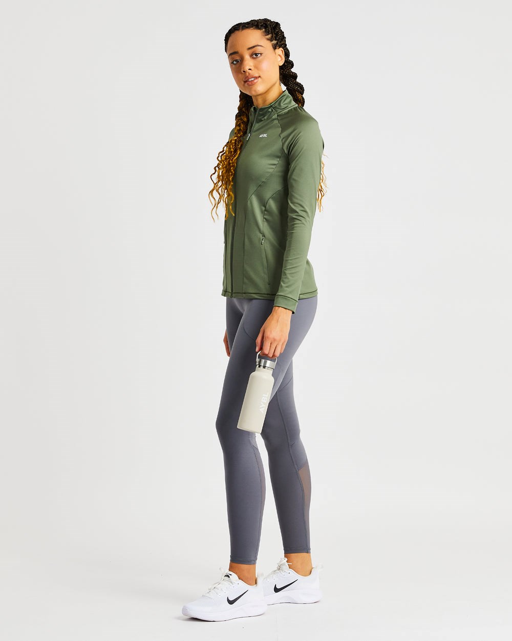 AYBL Effortless Zip Jacket Olivovo Zelená Zelene | 94HCUMSAV